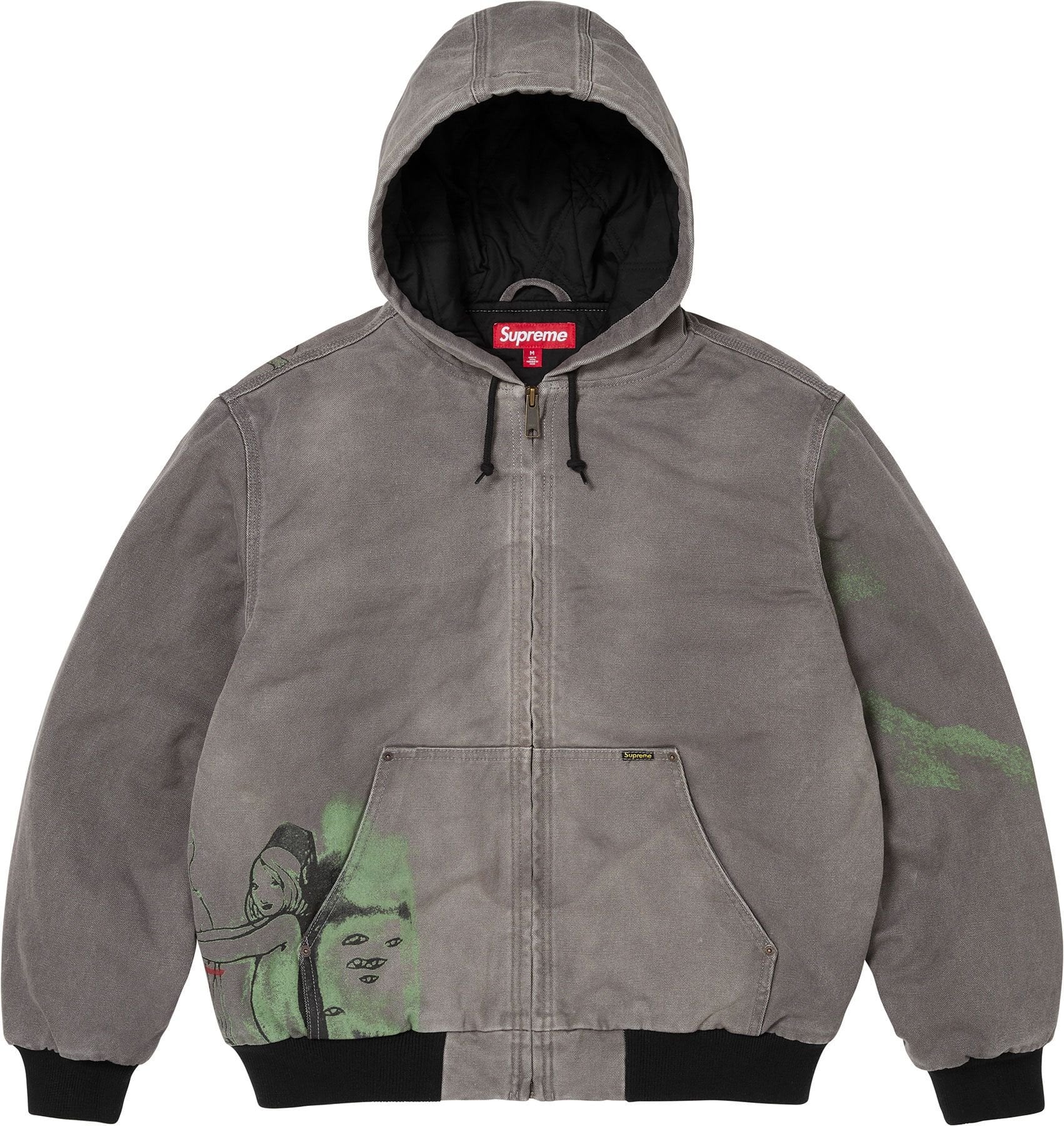 Supreme/Rita Ackermann Hooded Work Jacket view 2